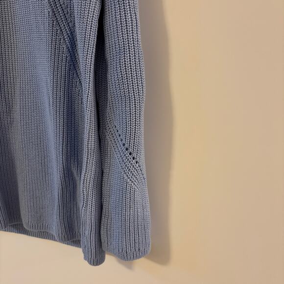 NWT Talbots Shaker Stitch Cable Knit Long Sleeve Sweater 1X V Neck 100% Cotton - Picture 5 of 8